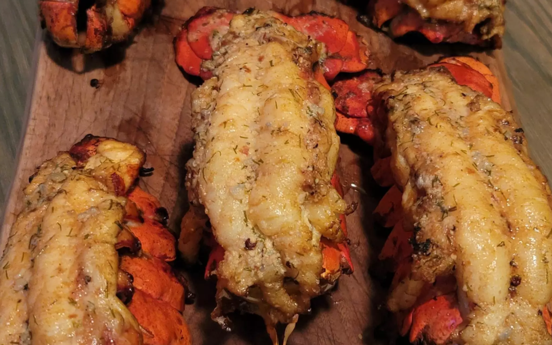 Parmesan Butter Grilled/Smoked Lobster Tails